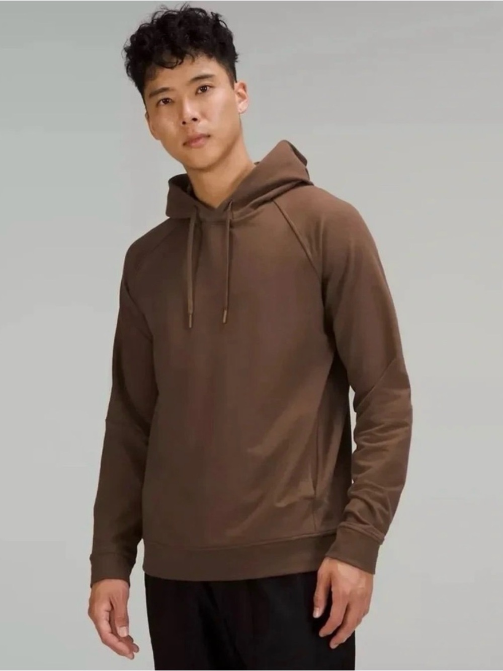 Lululemon Men’s City Sweat Pullover Hoodie French Terry, Java, Size XL